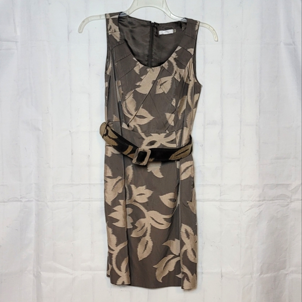 Badgley Mischka Belted Dress